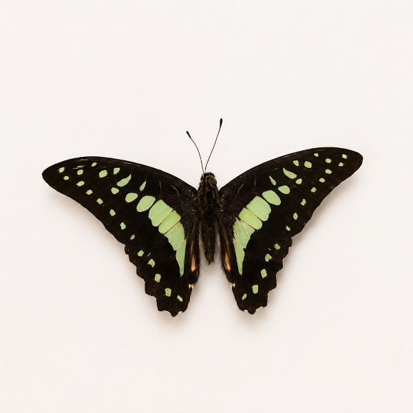 Graphium Eurypylus geprepareerde vlinder