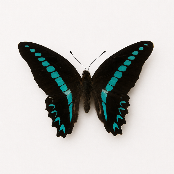 Graphium Sarpedon geprepareerde vlinder